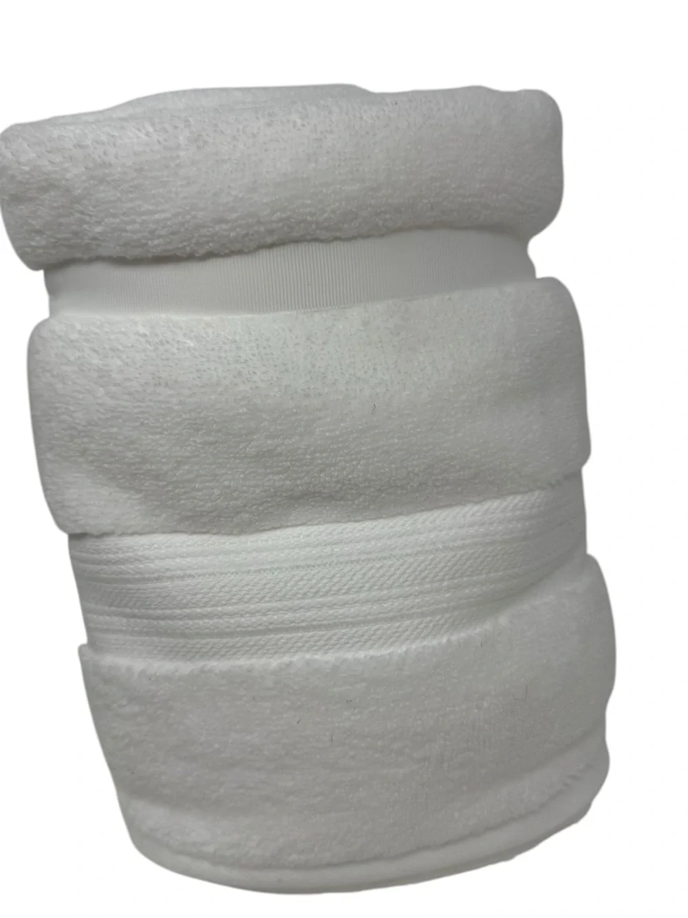 Brooks Brothers Set of 2 Premium Hand towels Bright White Cotton NWT